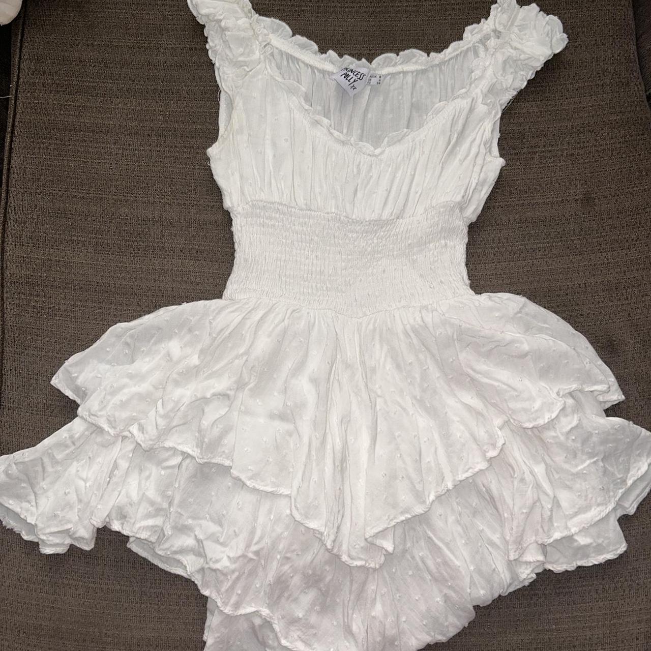 Princess Polly mini white dress! Size 4 super... - Depop