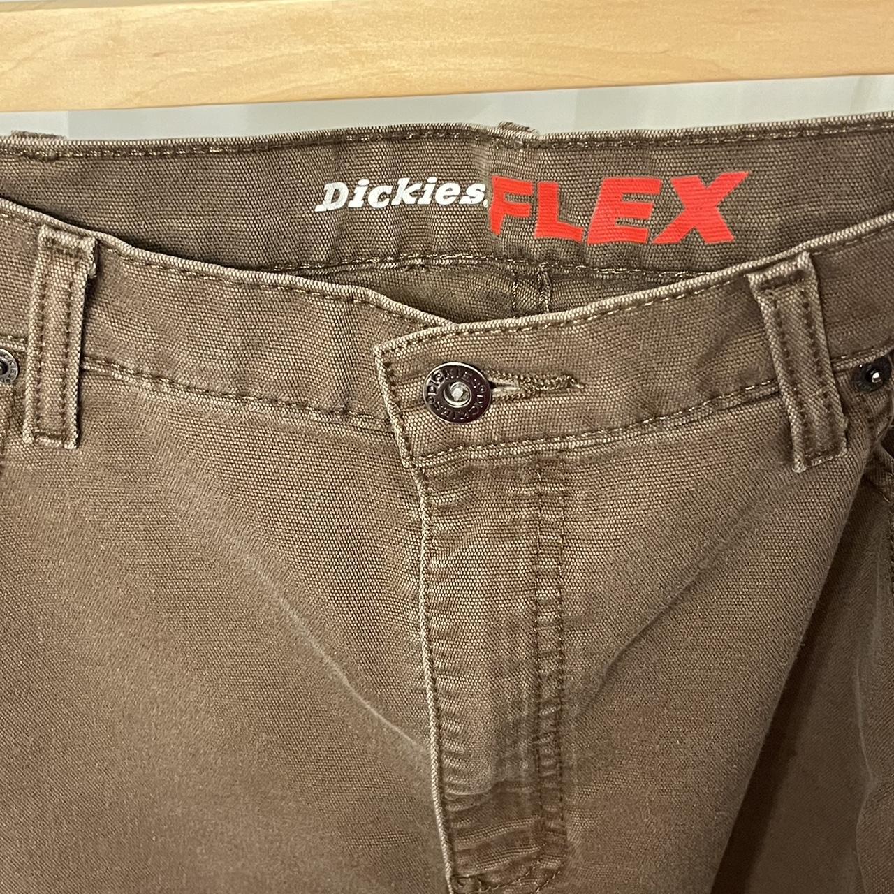 brown dickies flex pants ⭐️ • great condition •... - Depop