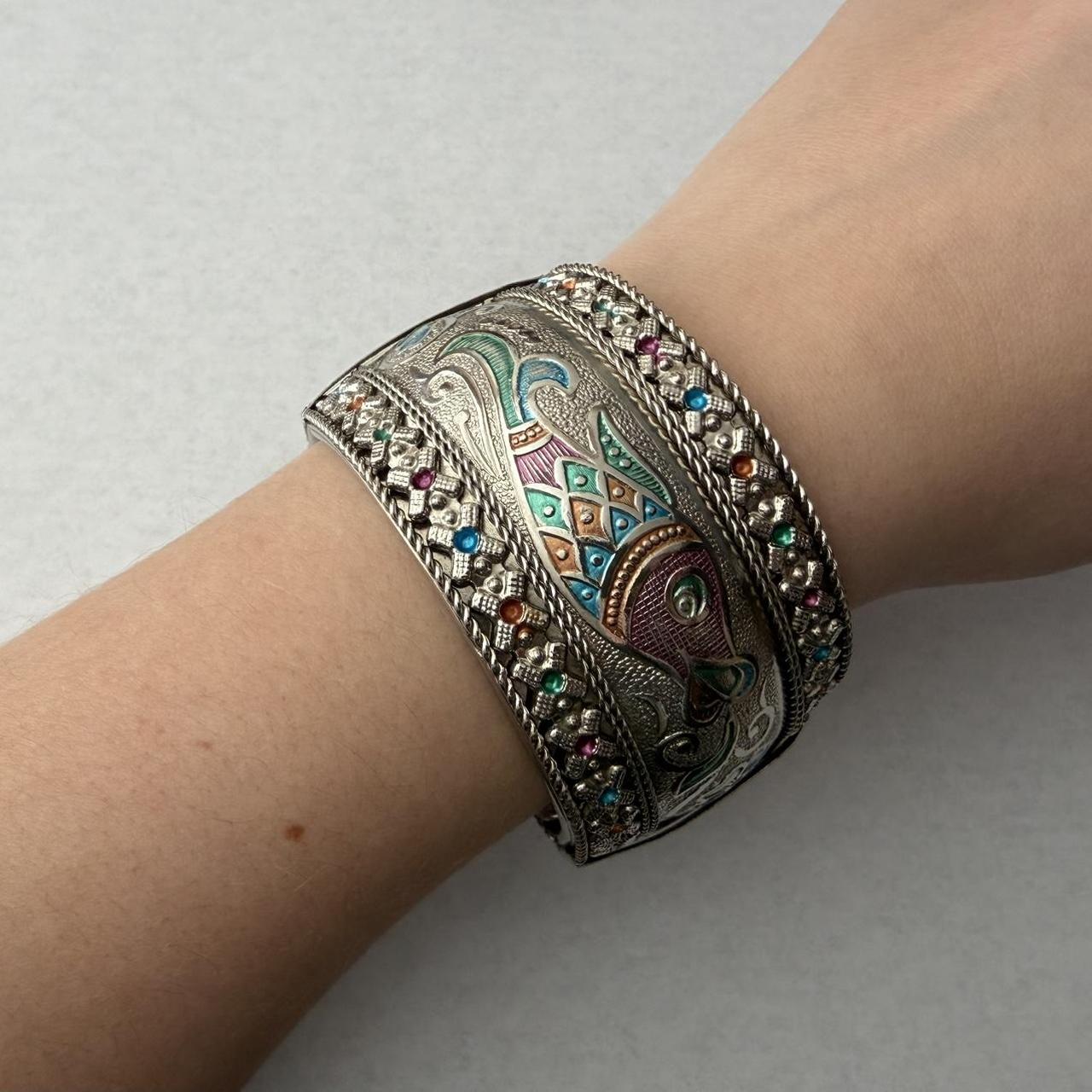 Women's Bracelet - Silver/Multi – Statement vinta… - image 1