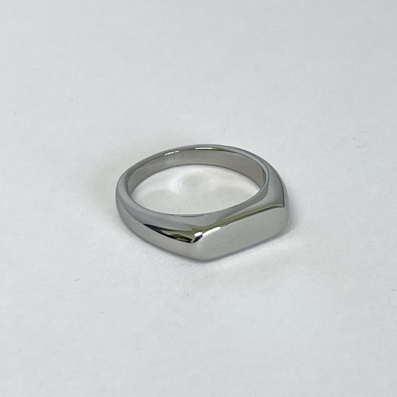 Silver Simple Stainless Steel Ring - FREE shipping... - Depop