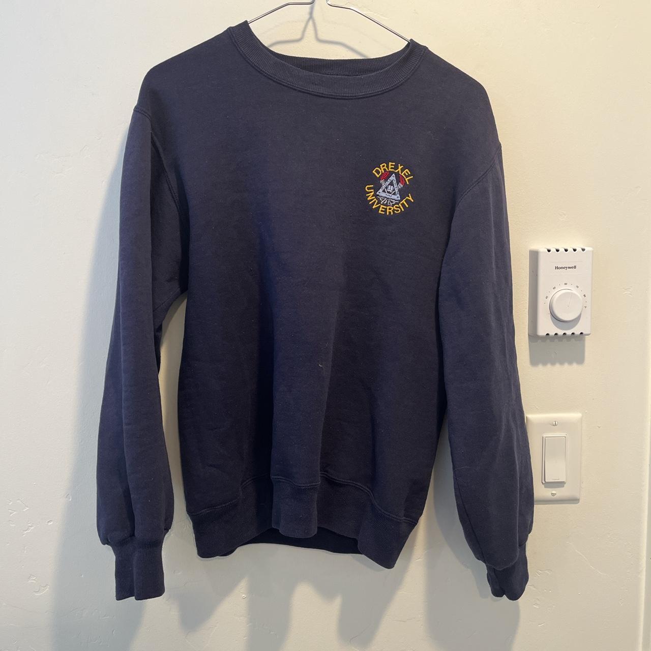 Small VINTAGE Drexel hoodie. my mom got this when... - Depop