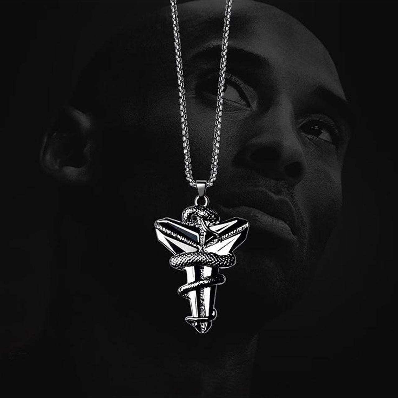 Kobe Bryant Mamba Mentality Viper Cross Stainless Steel Chain Necklace |  eBay