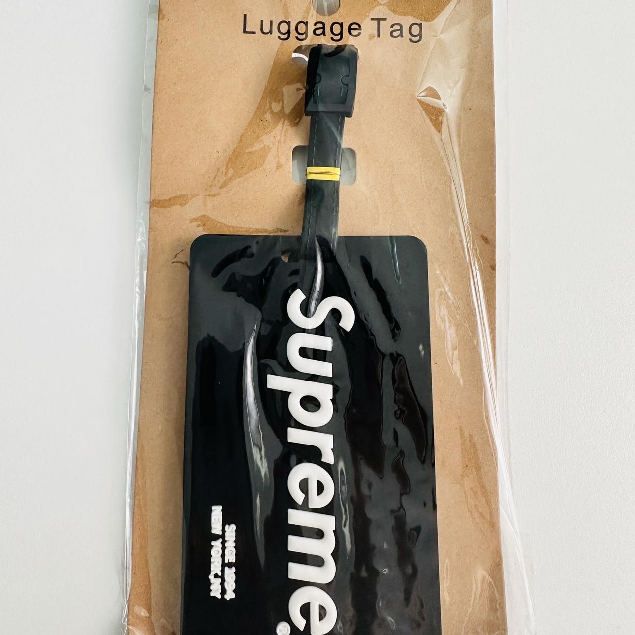 supreme luggage tag