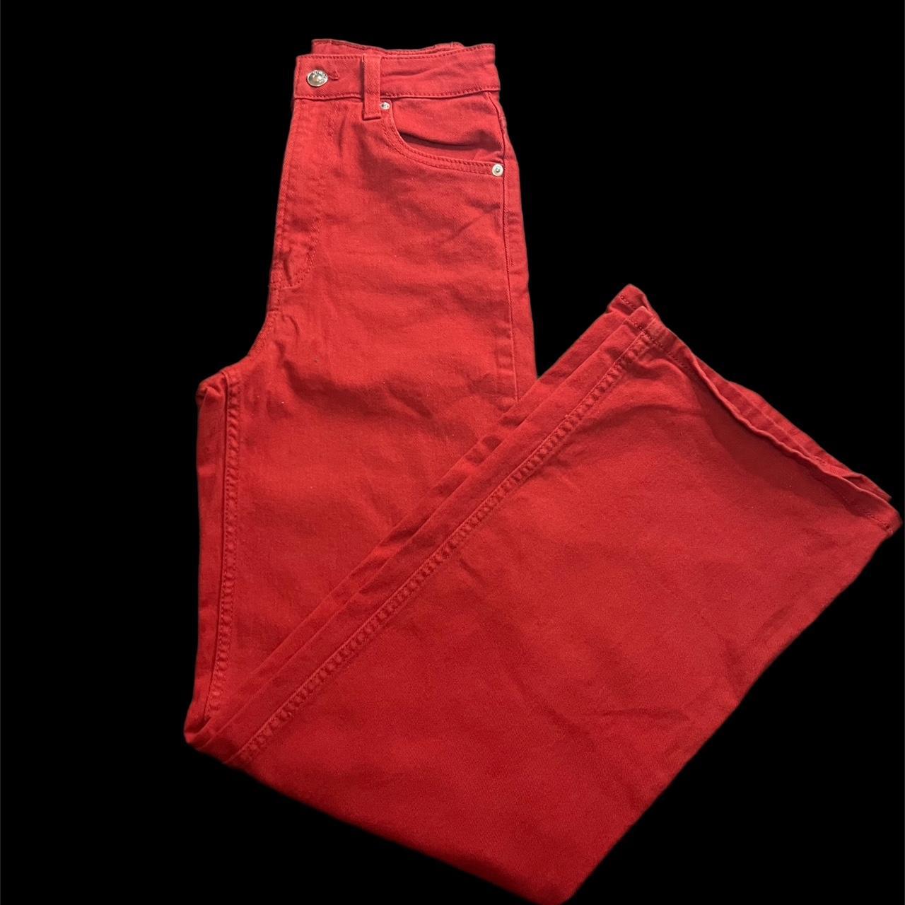 H&M Women's Red Jeans Depop