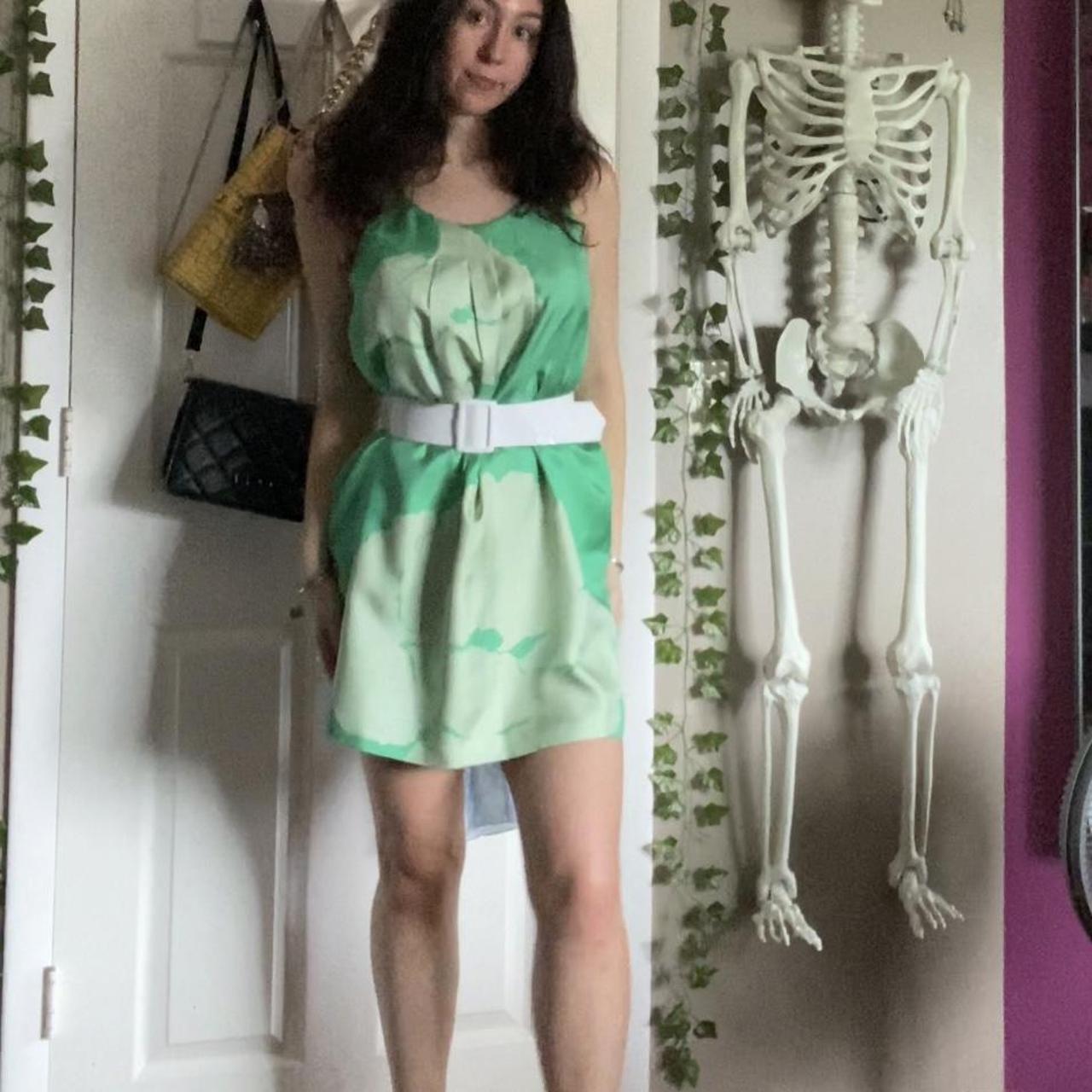 Tibi green clearance dress