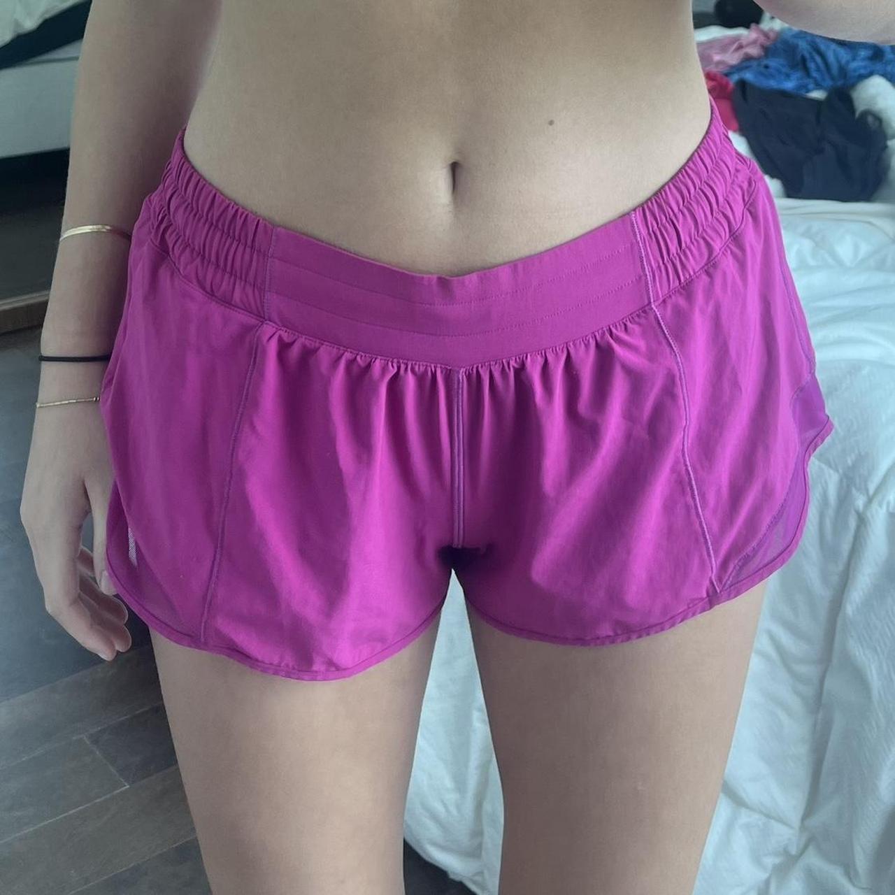 Pink lululemon shorts - Depop