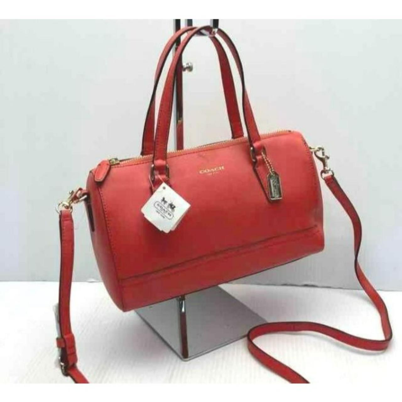 coach saffiano leather mini satchel