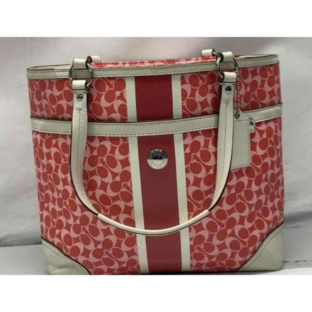 Coach red online purse