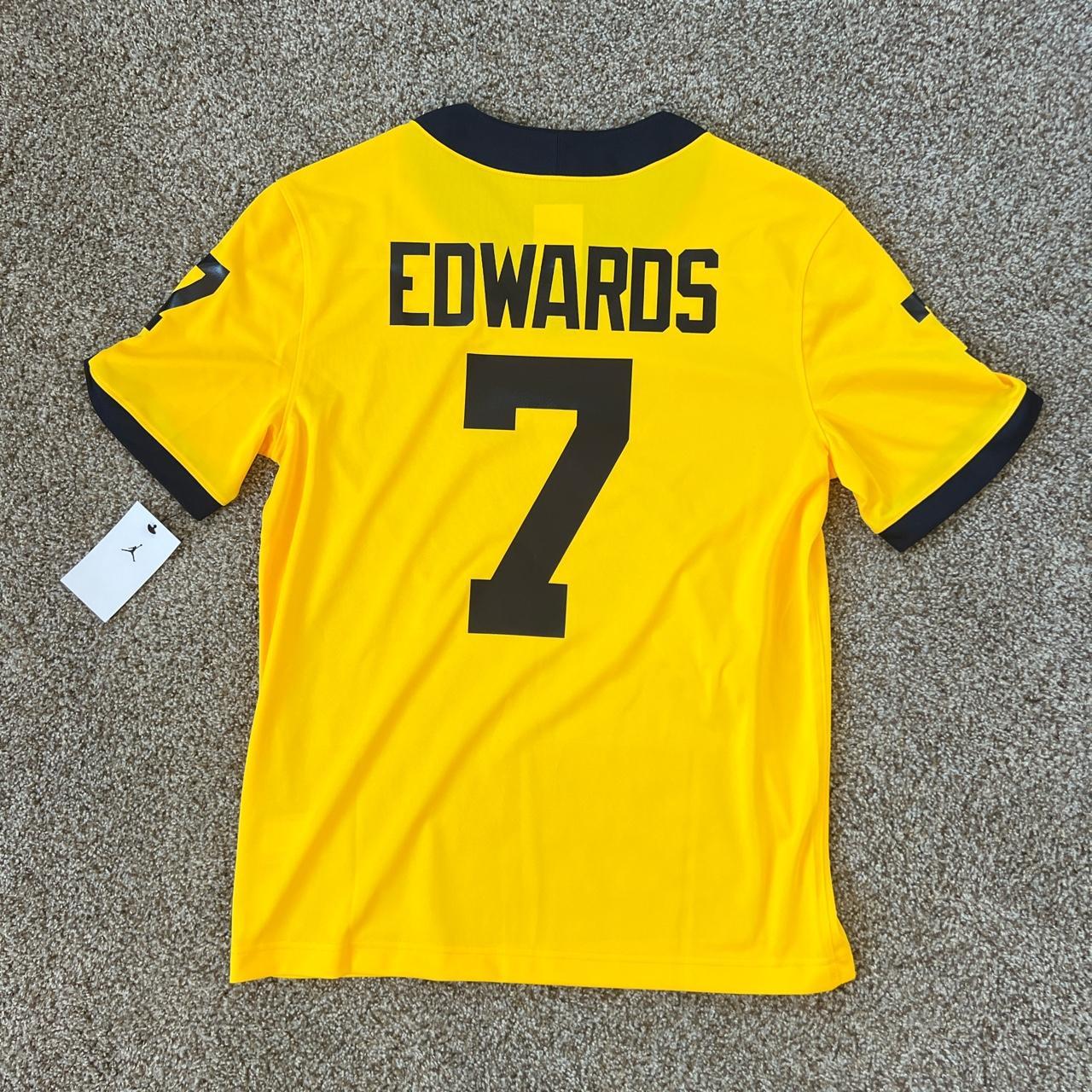 Jordan University of Michigan Football Maize Custom Game Jersey