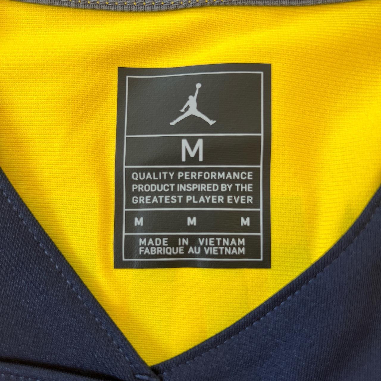Jordan University of Michigan Football Maize Custom Game Jersey
