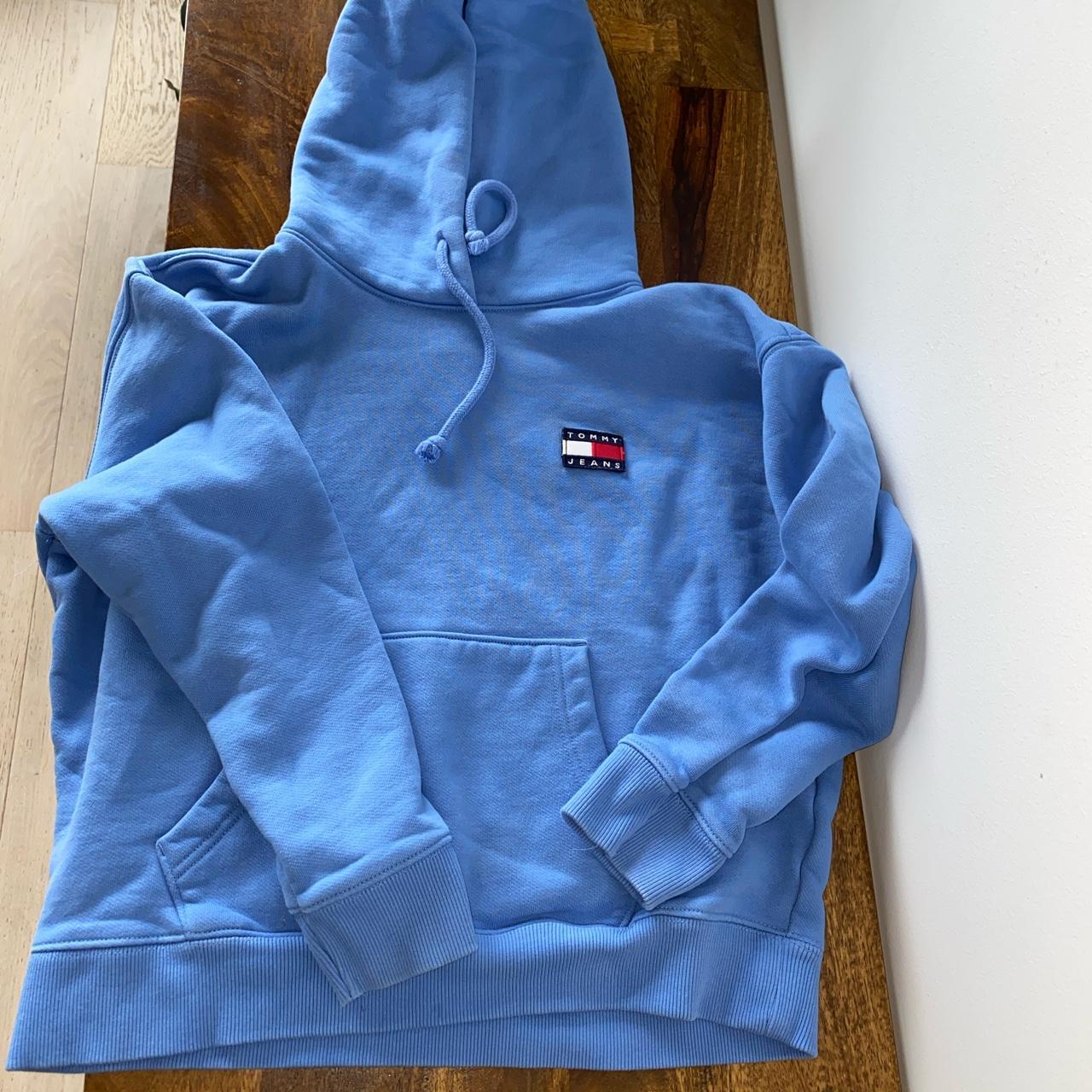 Tommy Hilfiger Women's Blue Hoodie Depop