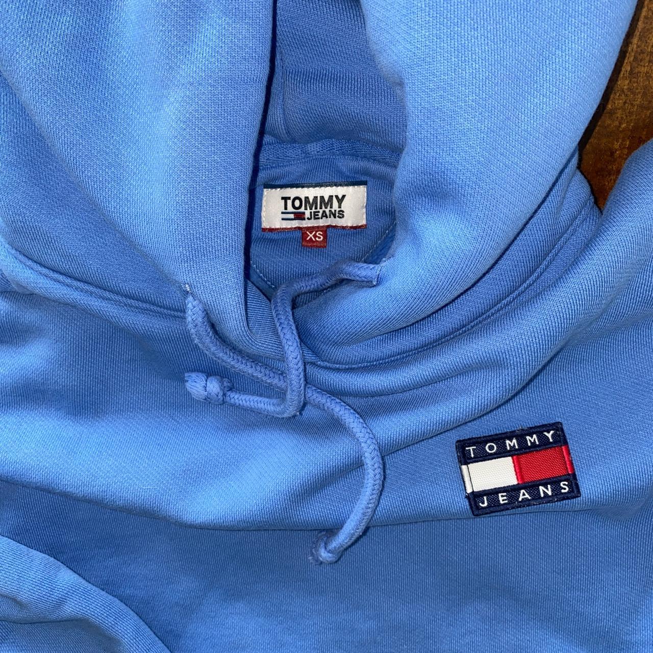Tommy Hilfiger Women's Blue Hoodie Depop