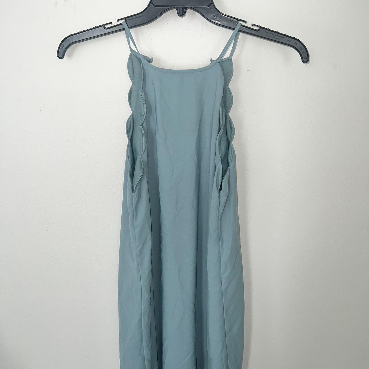 Pastel Blue Halter Dress Perfect spring time dress!... - Depop