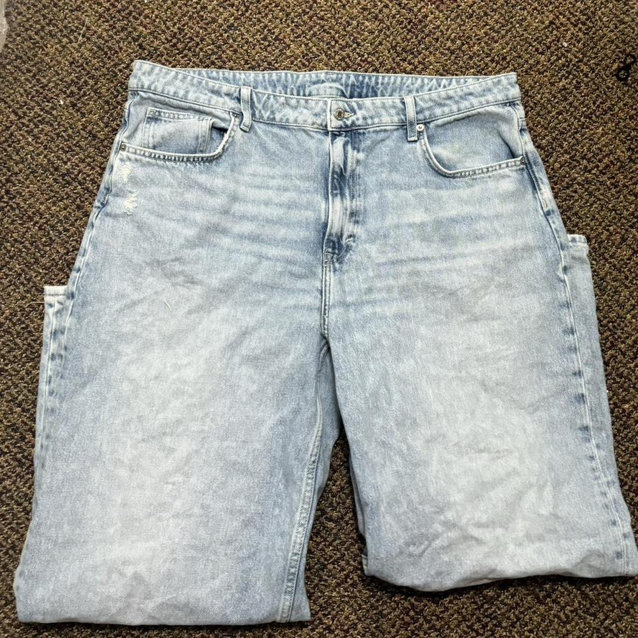 H&M baggy jeans Tagged size 18 - Depop