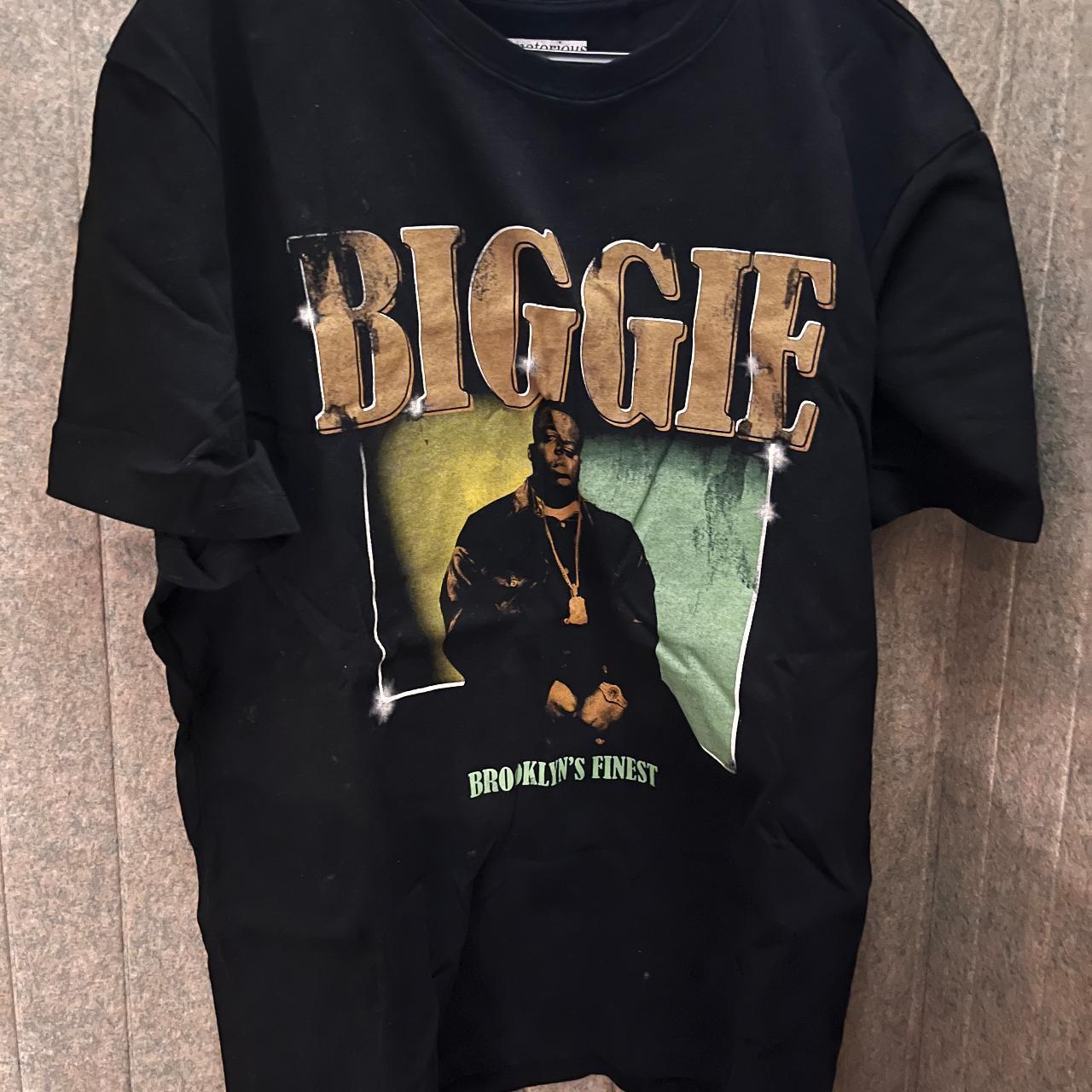 A Graphic Biggie T Shirt, not Worn 62% Cotton... - Depop