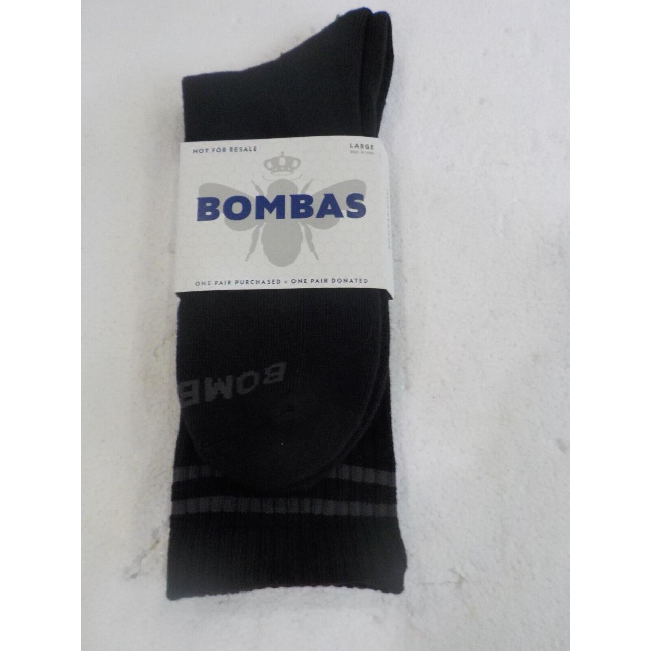 Bombas Men's Black and Grey Socks