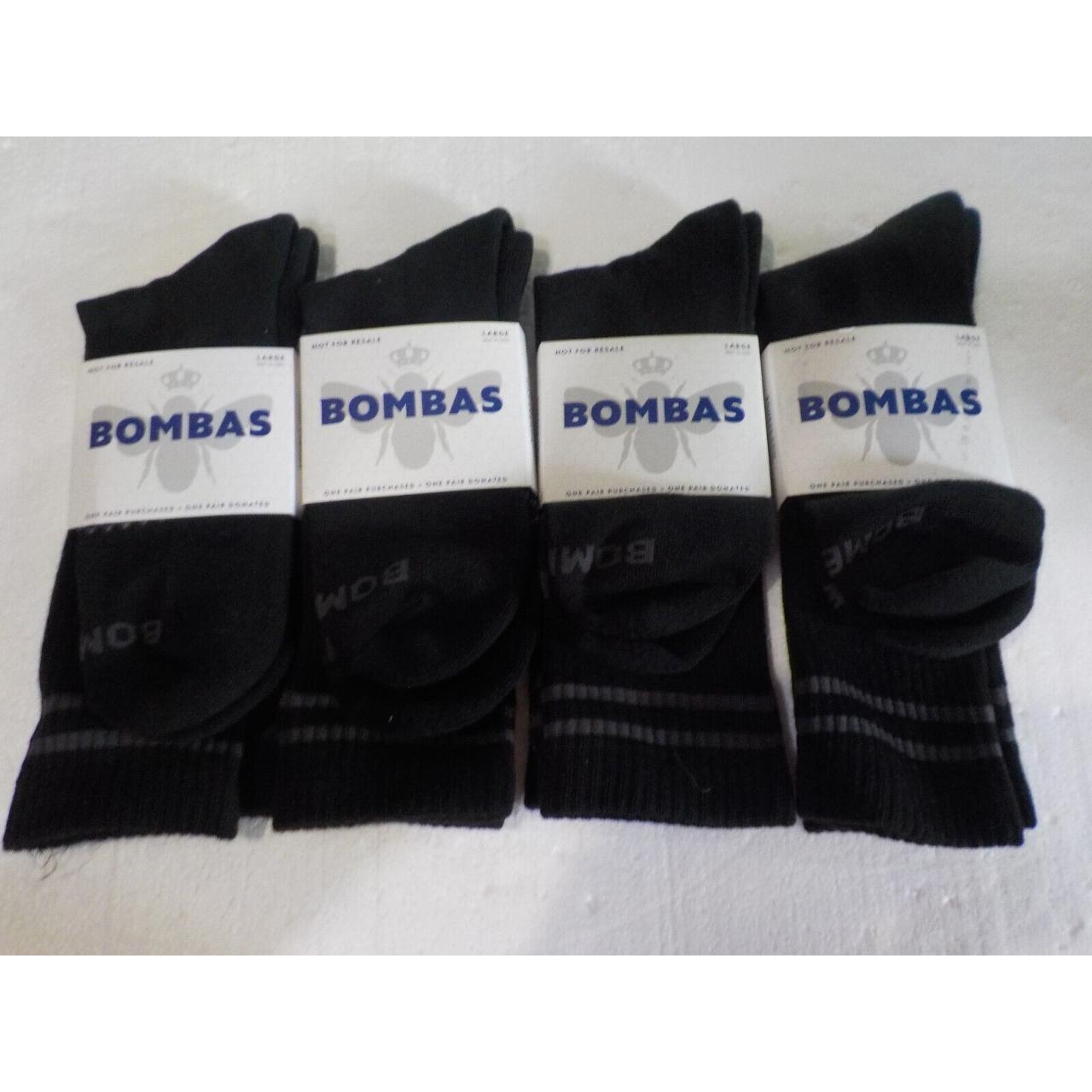 Bombas Men's Black and Grey Socks