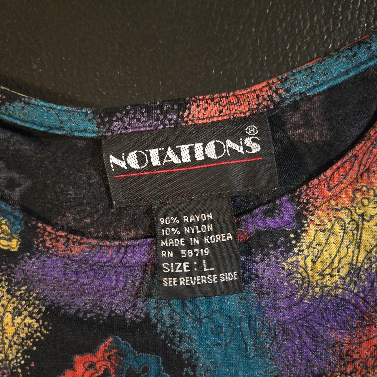 Notations Women's Top - Multi - L – Notations mul… - image 2