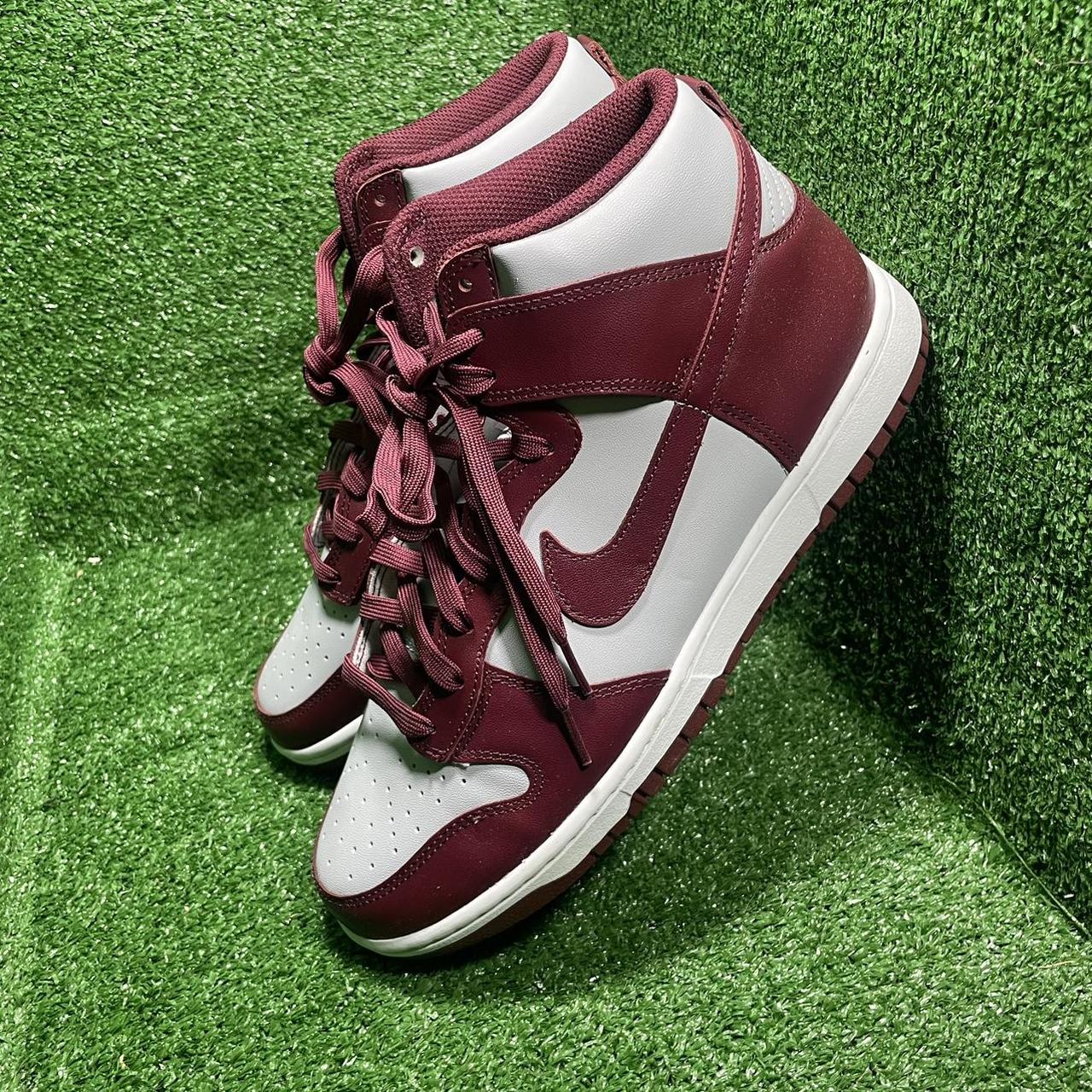 mens nike burgundy trainers