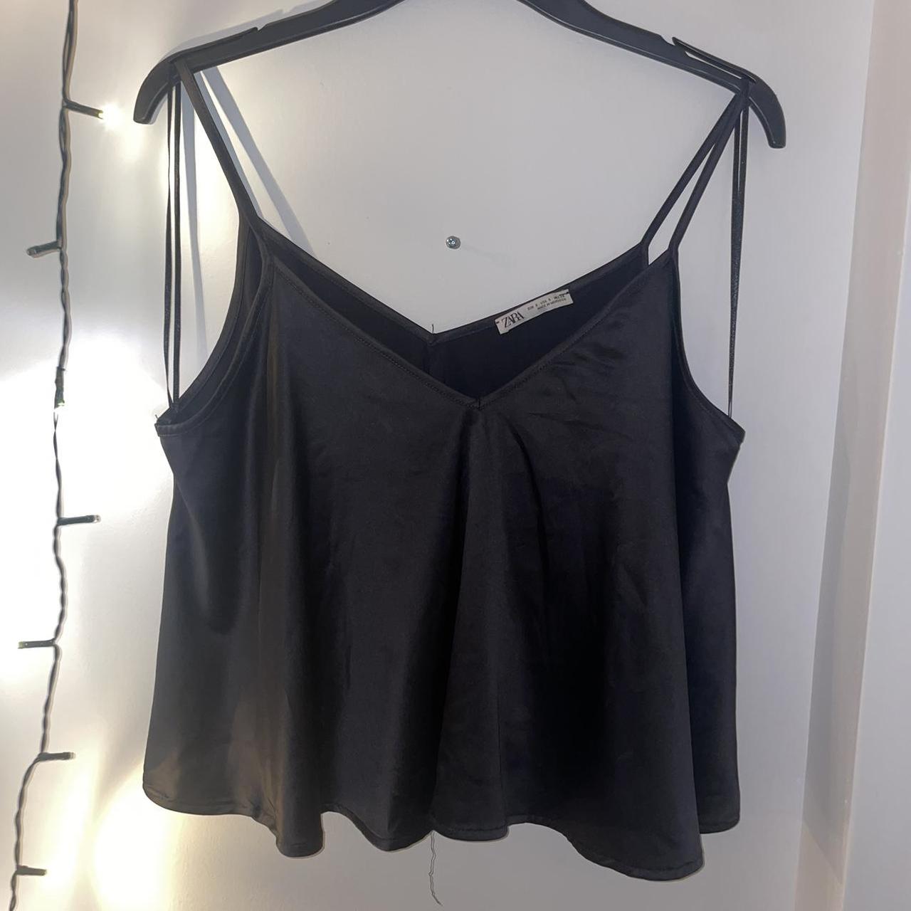 Zara Women's Black Vest | Depop