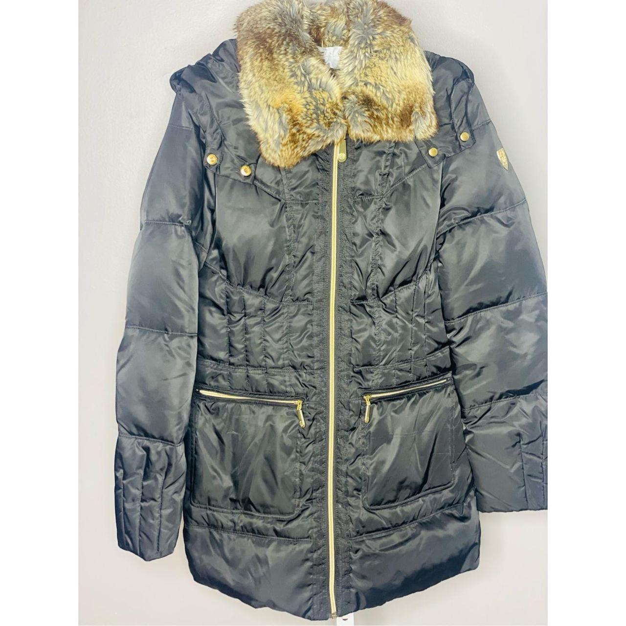 Vince camuto hooded sales down coat