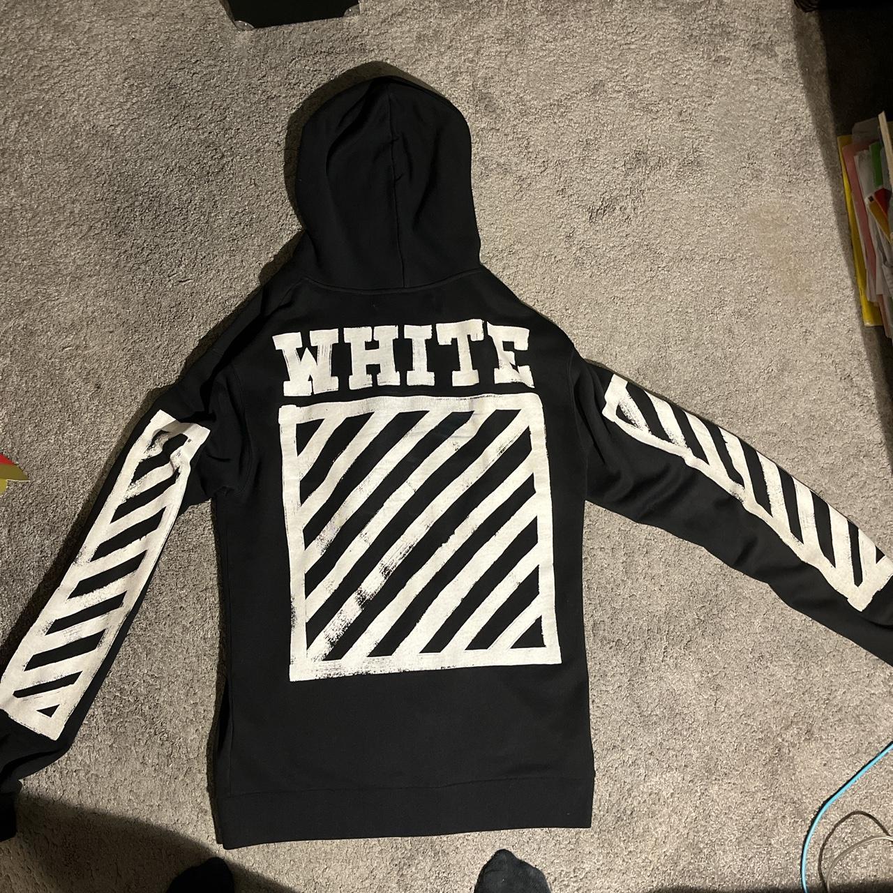 Off white classic hot sale black hoodie