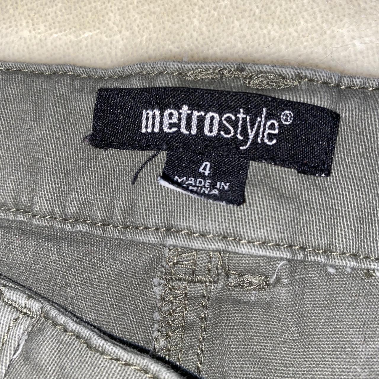 METROSTYLE GREY Y2K CARGO PANTS👖 grey straight leg... - Depop