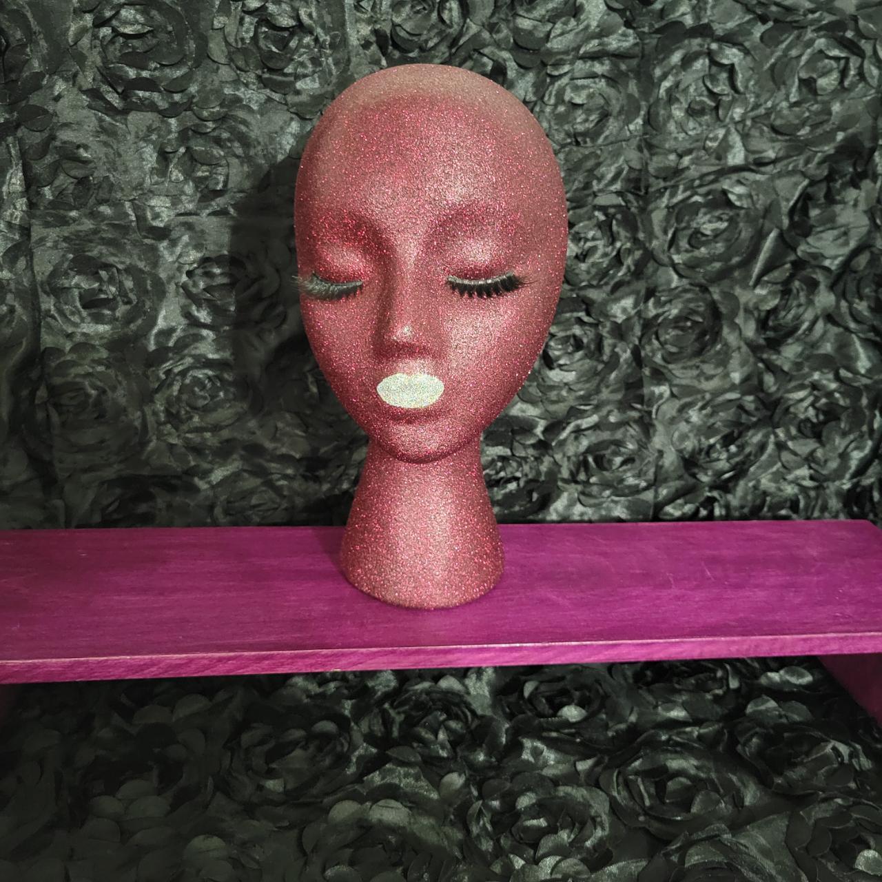 Female styrofoam mannequin head. Great for - Depop