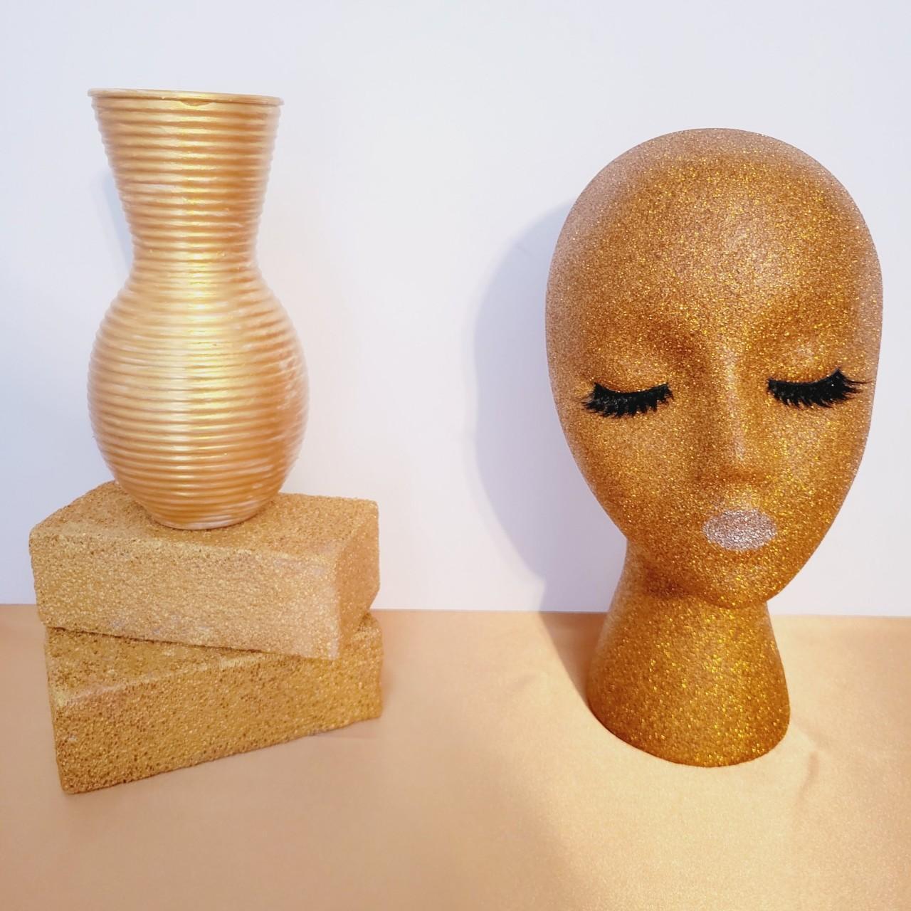 Female styrofoam mannequin head. Great for - Depop