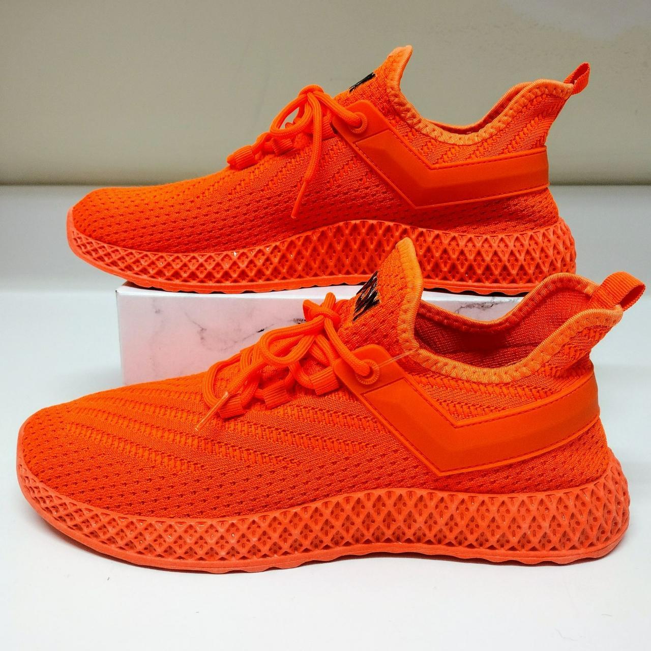 Pony Men's Orange and Black Trainers
