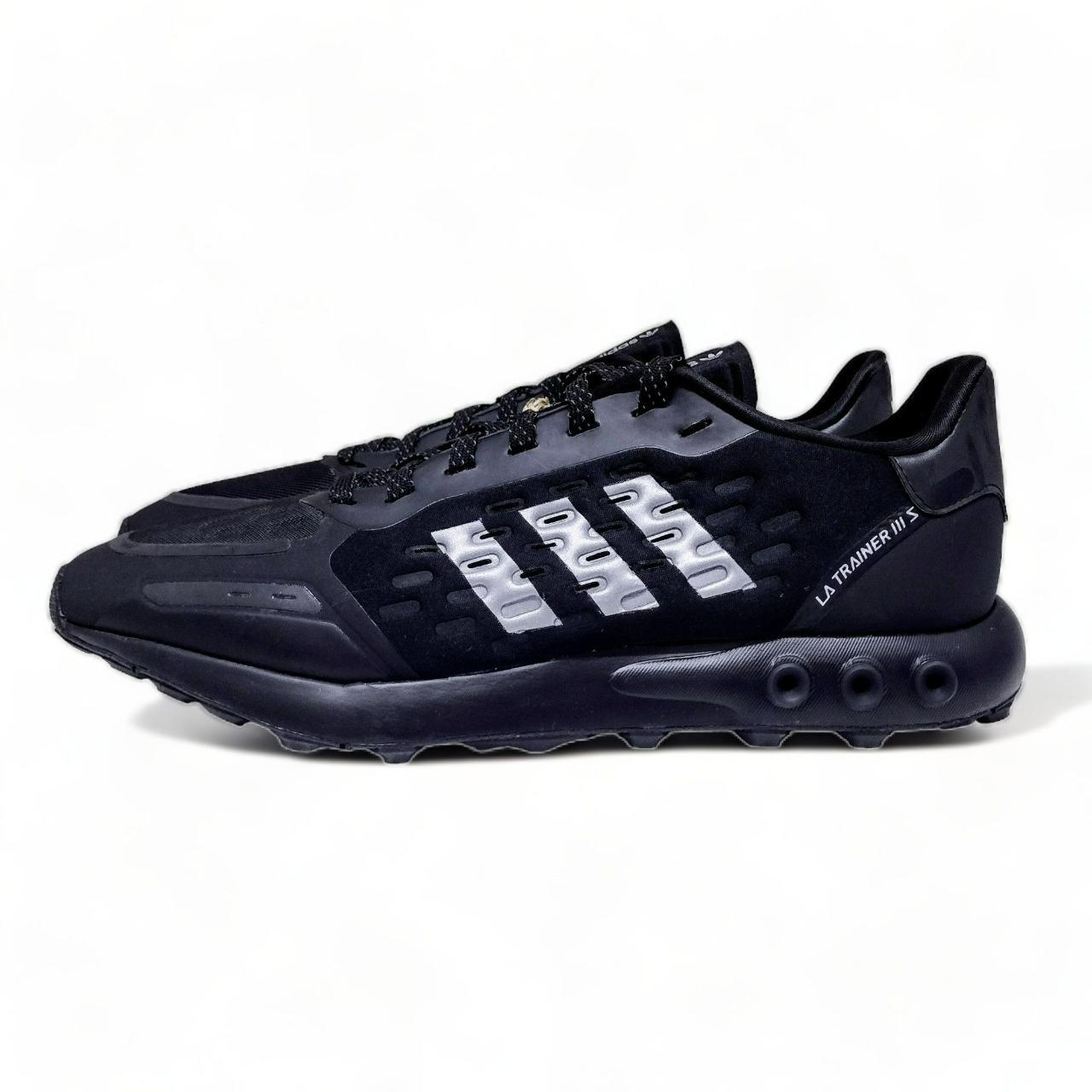 Adidas black and silver trainers online