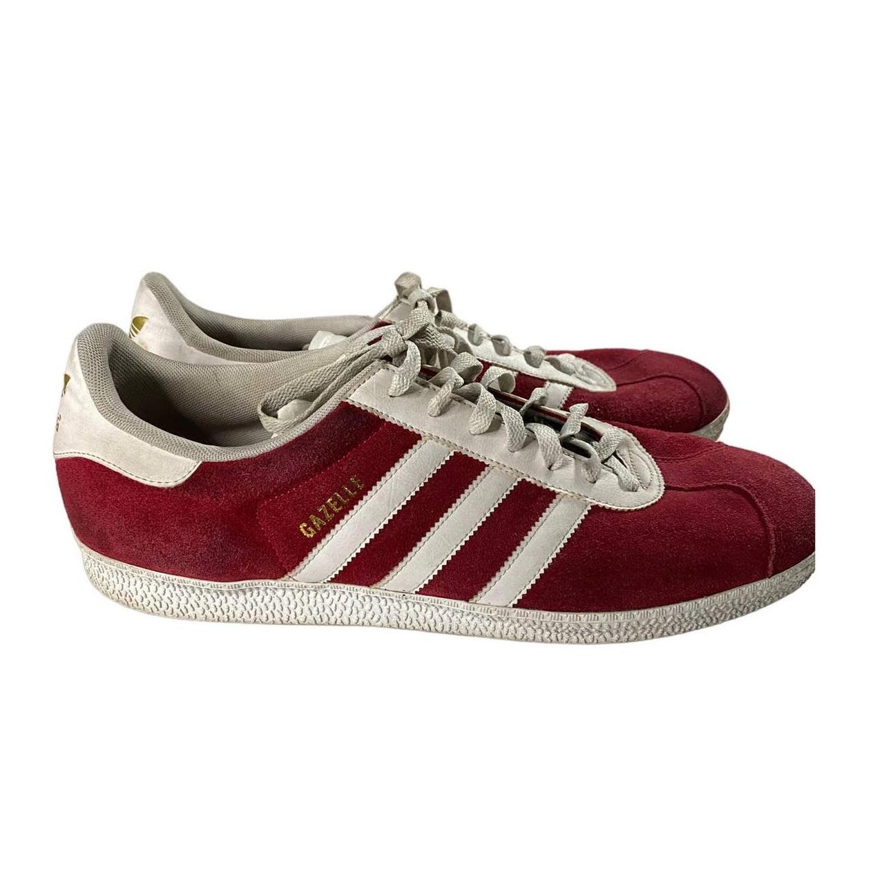 Adidas gazelle on sale red suede