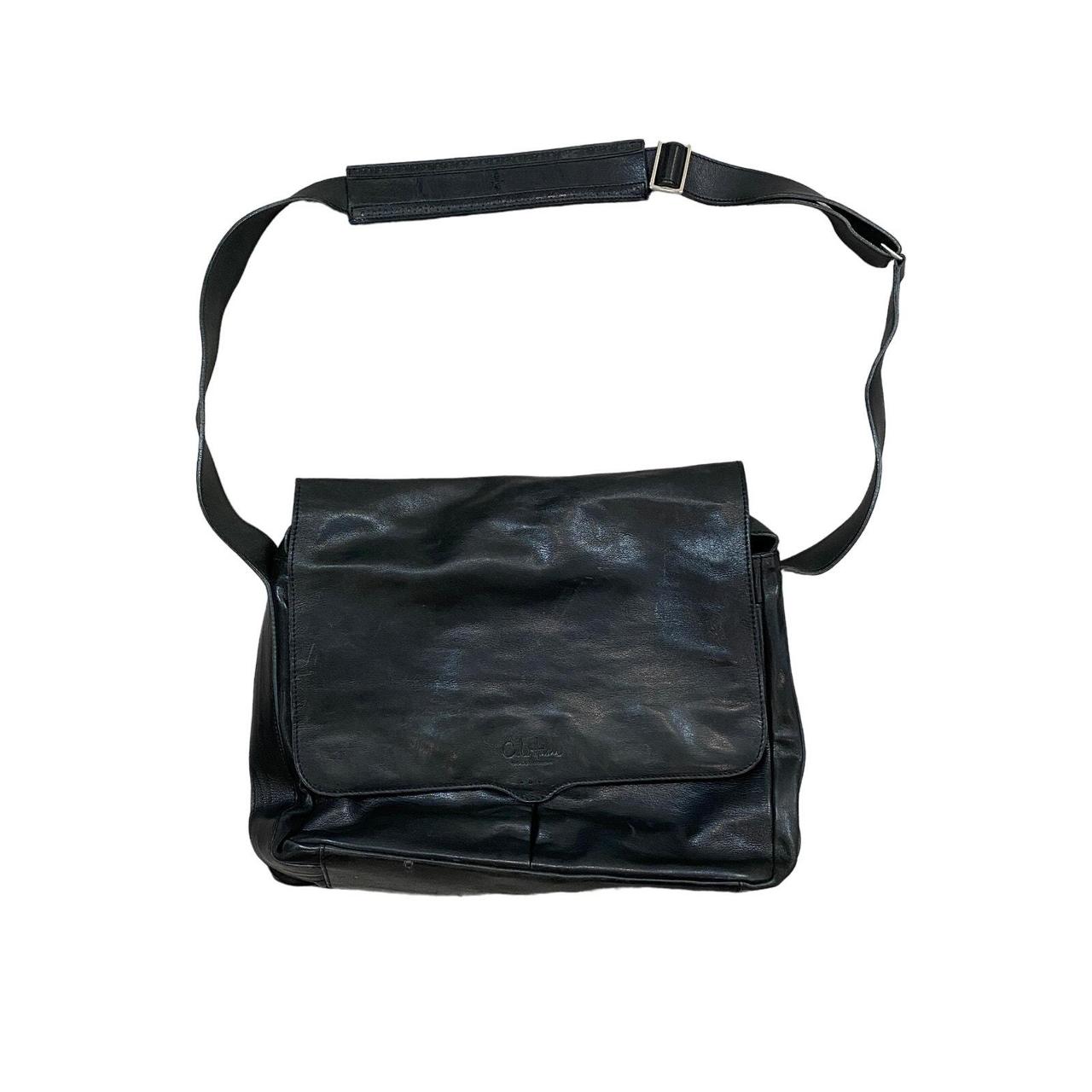 Cole Haan Leather Laptop Messenger Bag this item is