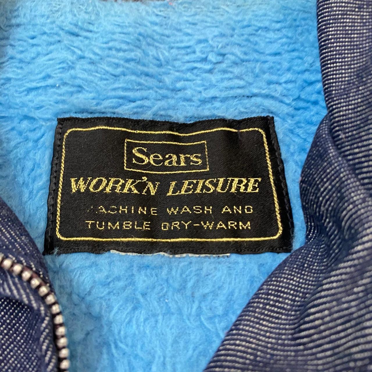Vintage 70s Sears Work'n Leisure Fleece Lined Denim | Depop
