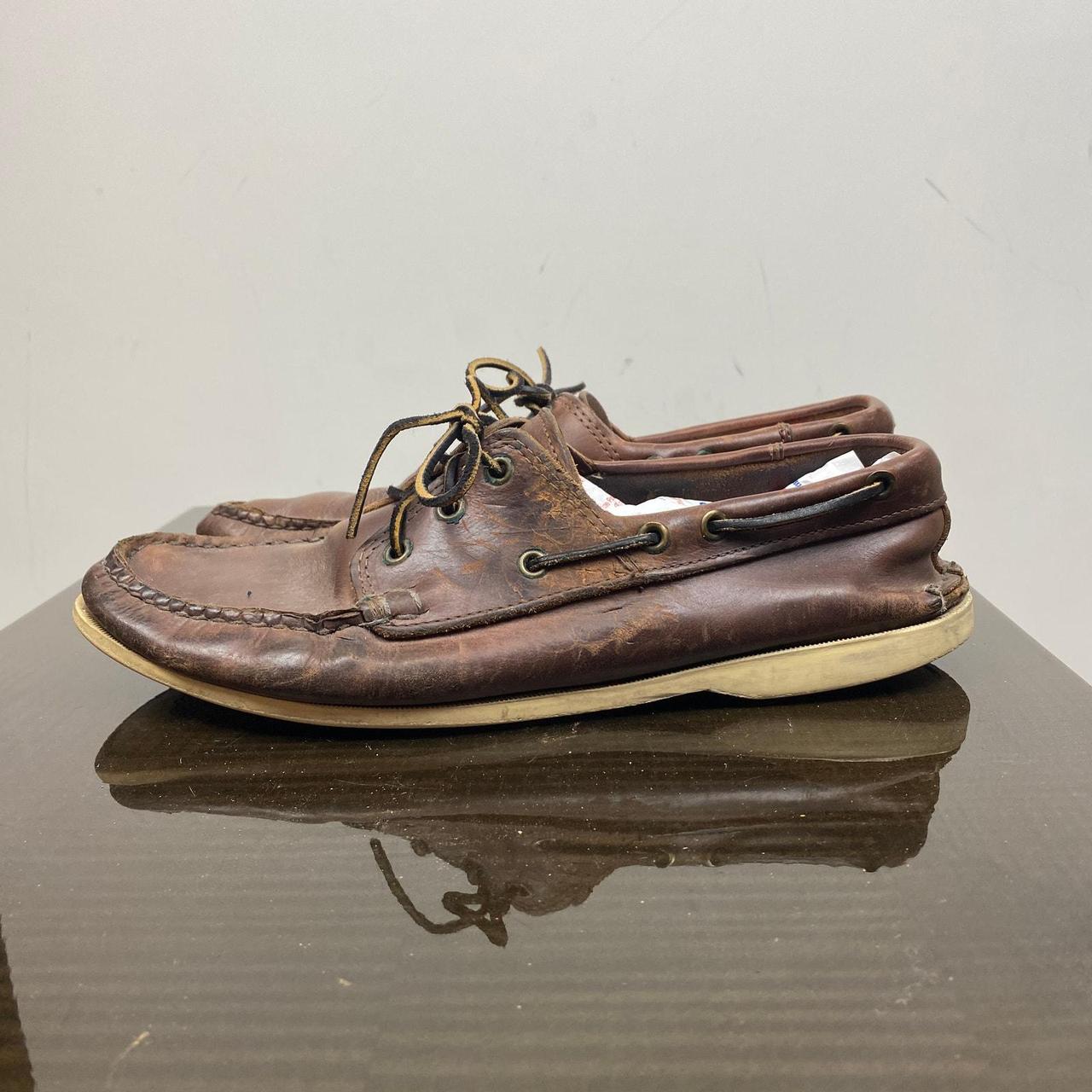 Quoddy Leather Moc Toe Boat Shoes Men's Depop
