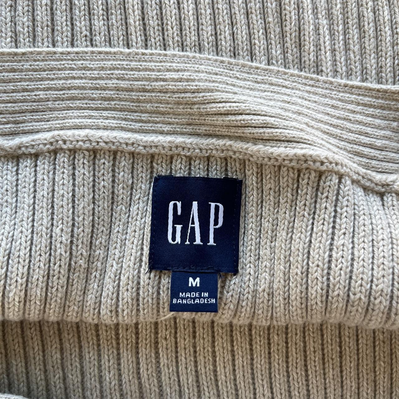 GAP Sweater Tank Top Color Cream Size Medium Brand... - Depop