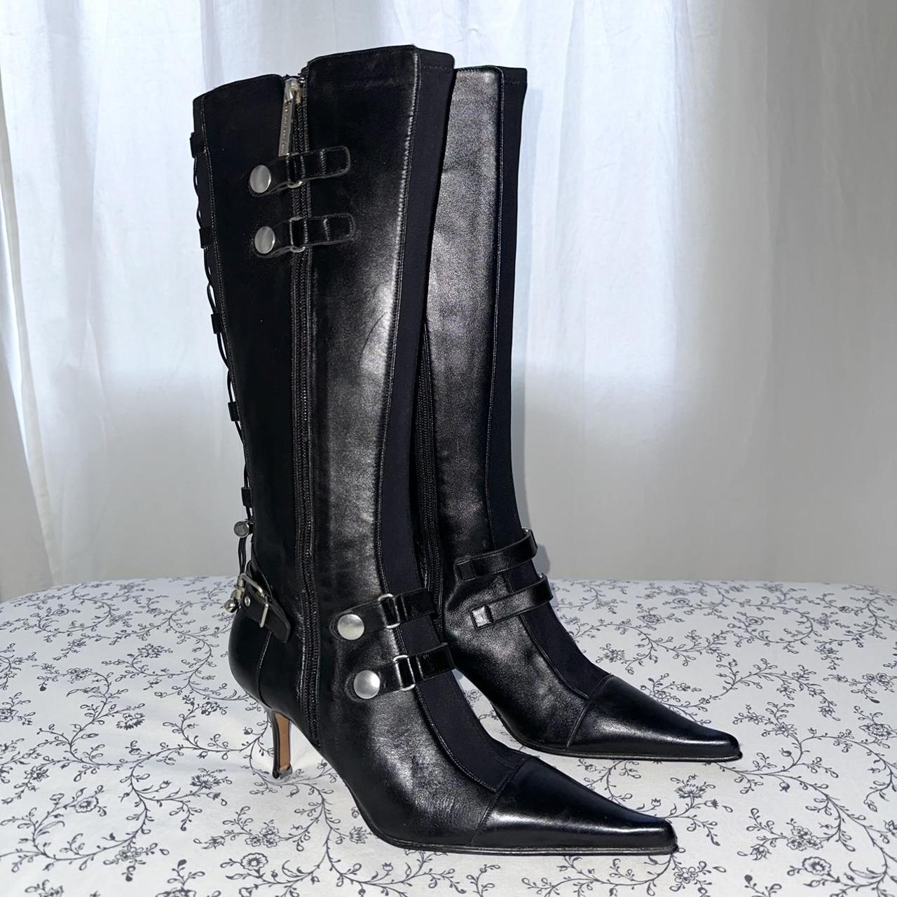 Luciano Padovan Y2k High Boots Black Leather And Depop 0271