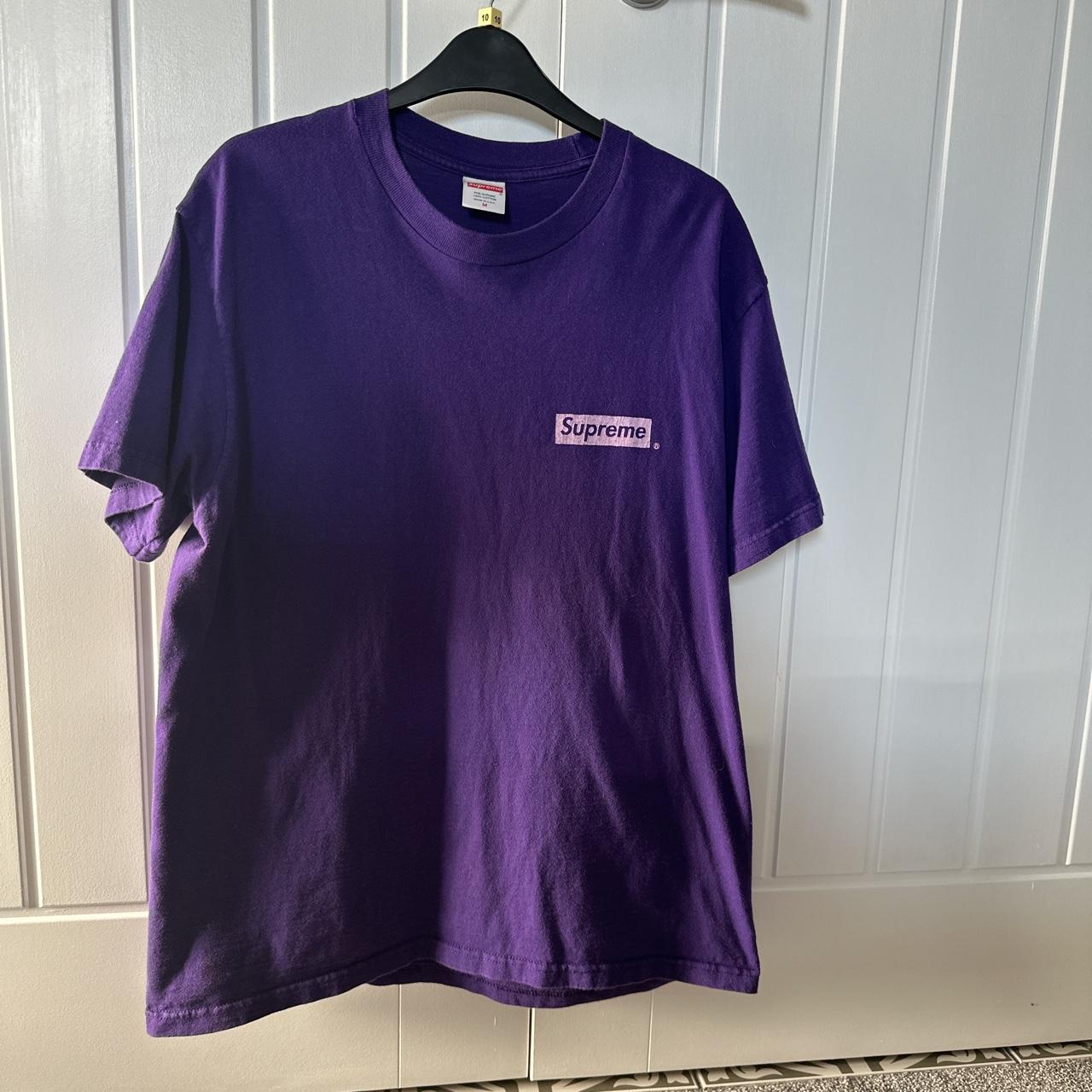 SUPREME PURPLE cheapest TEE size M