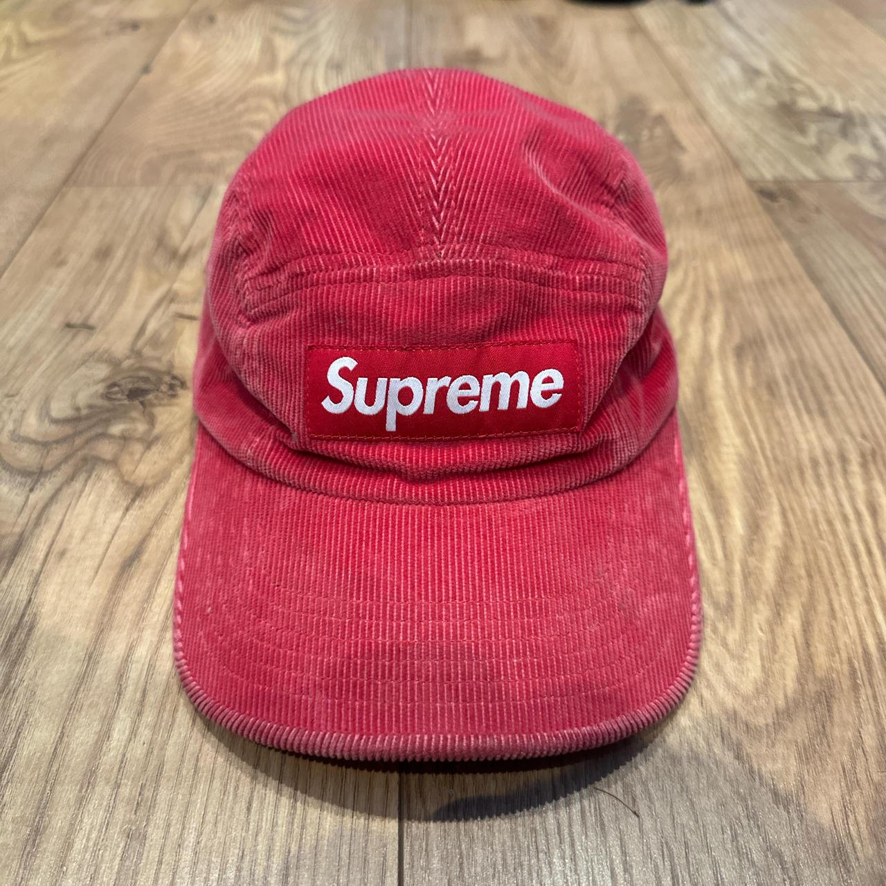🎈Supreme Fine Wale Corduroy Camp Cap Hat Red SS21 | Depop
