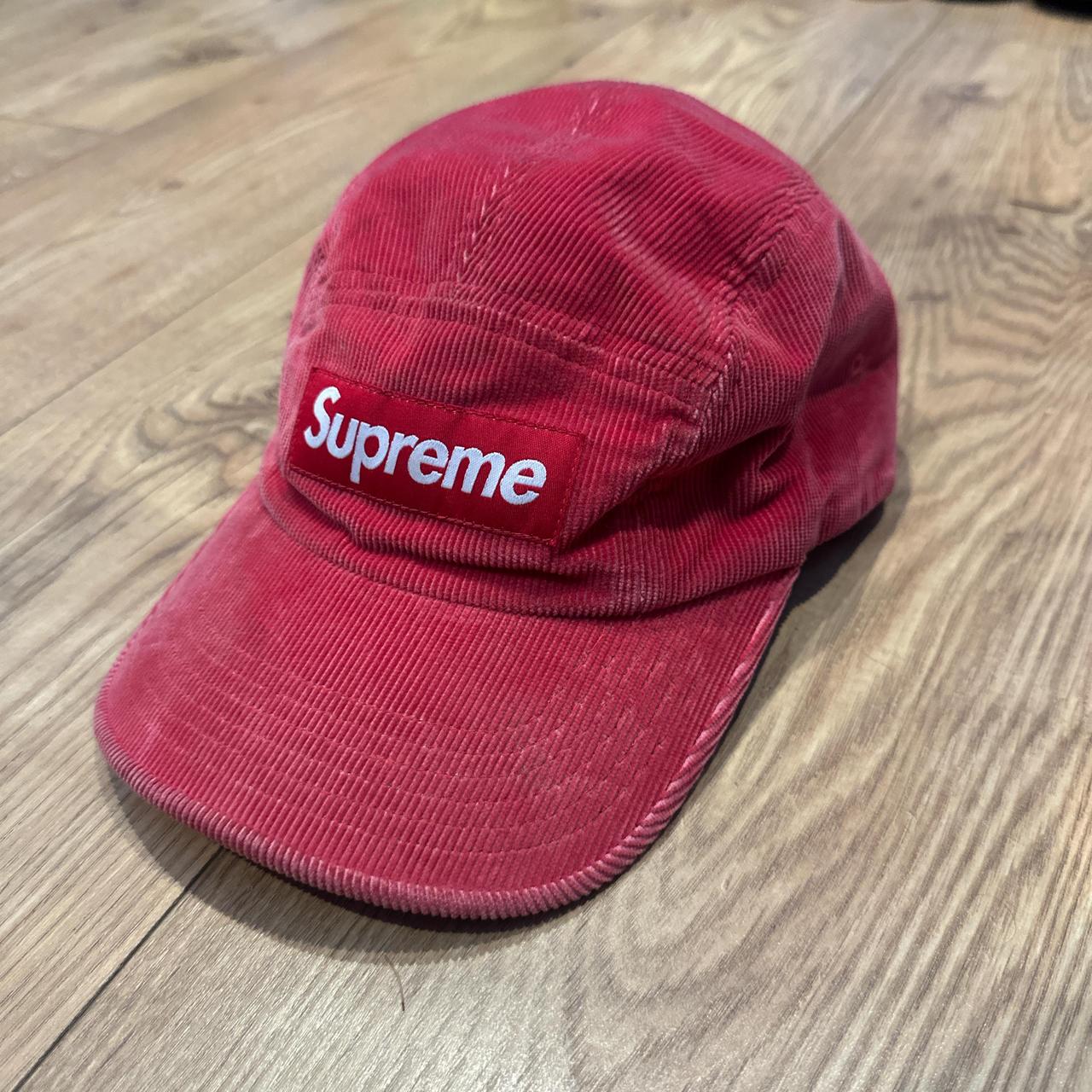 🎈Supreme Fine Wale Corduroy Camp Cap Hat Red SS21 | Depop
