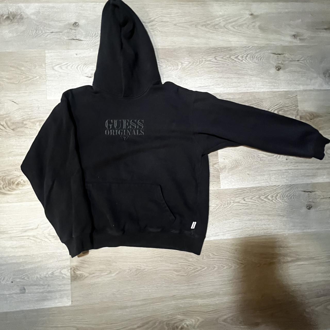 Guess black hoodie Message before you buy - Depop