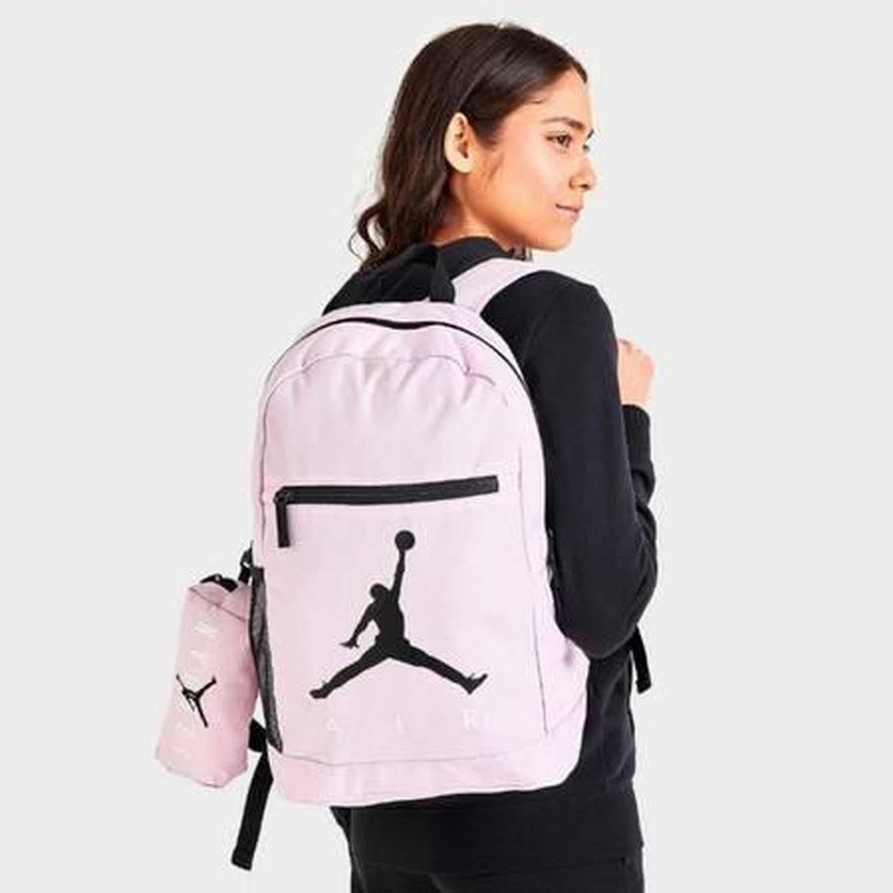 Air Jordan Nike Classic Backpack Pink w Pencil Case. Depop