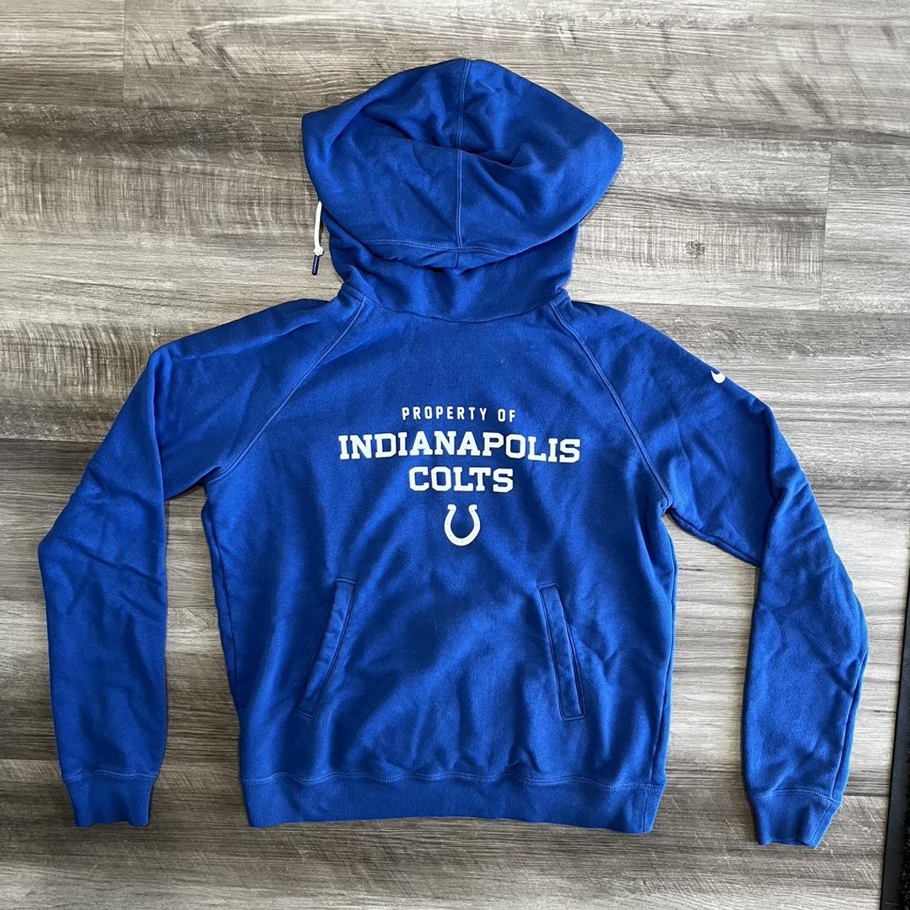 NIKE INDIANAPOLIS COLTS HOODIE LARGE SWEATSHIRT - Depop