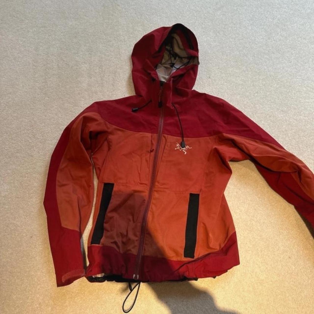 Arc’teryx Red Windbreaker Jacket - Depop