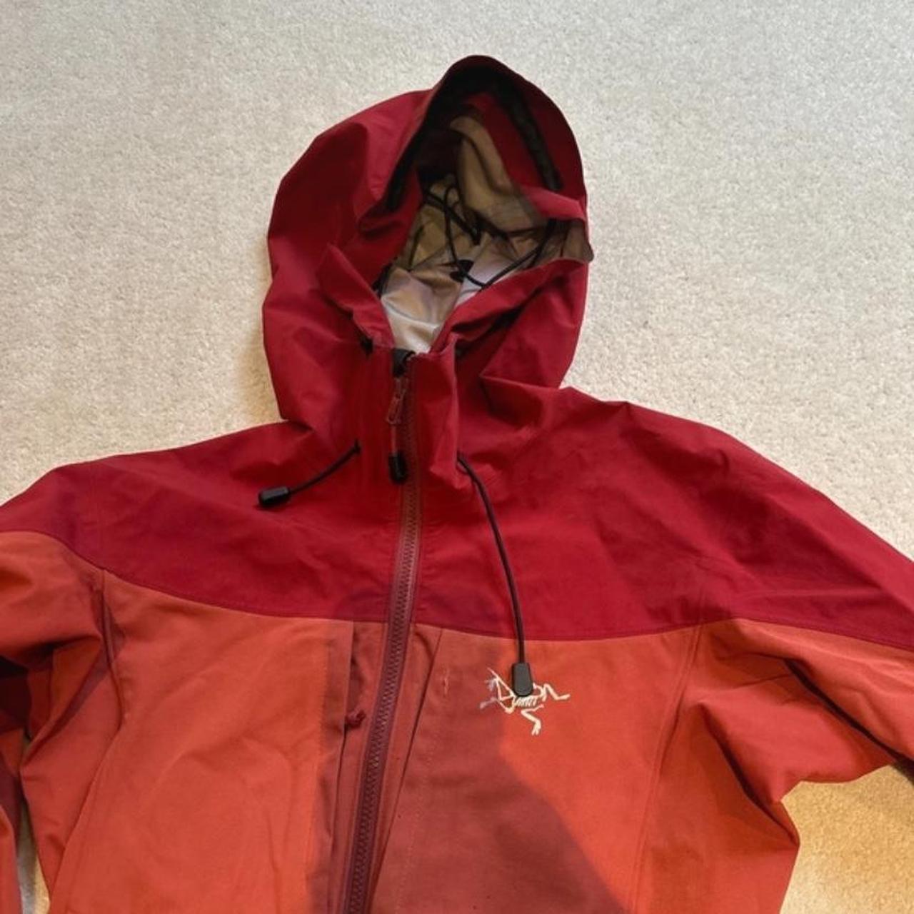 Arc’teryx Red Windbreaker Jacket - Depop