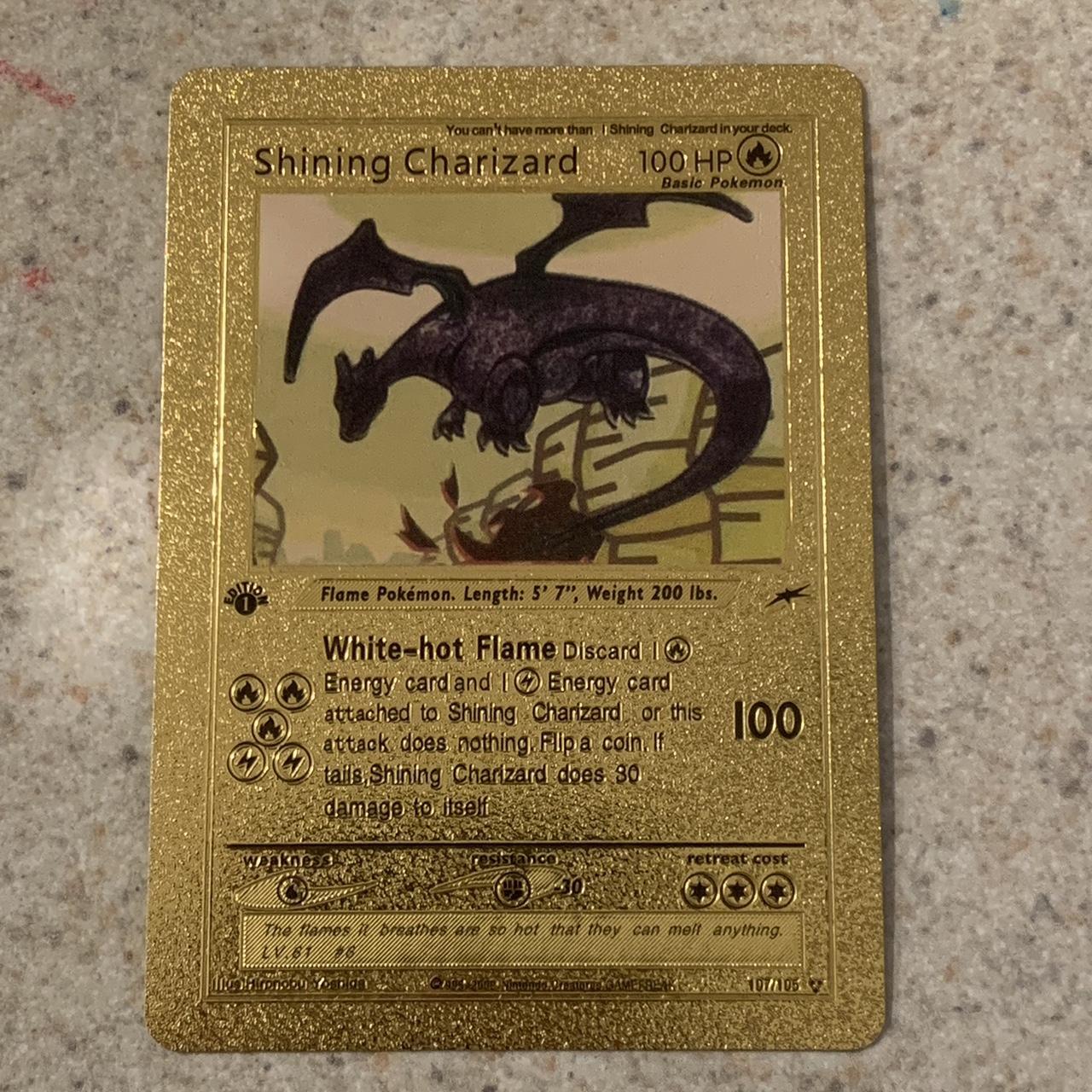 Shining Charizard ゴールドカード Pokemon Gold Card Shining Charizard | eBay