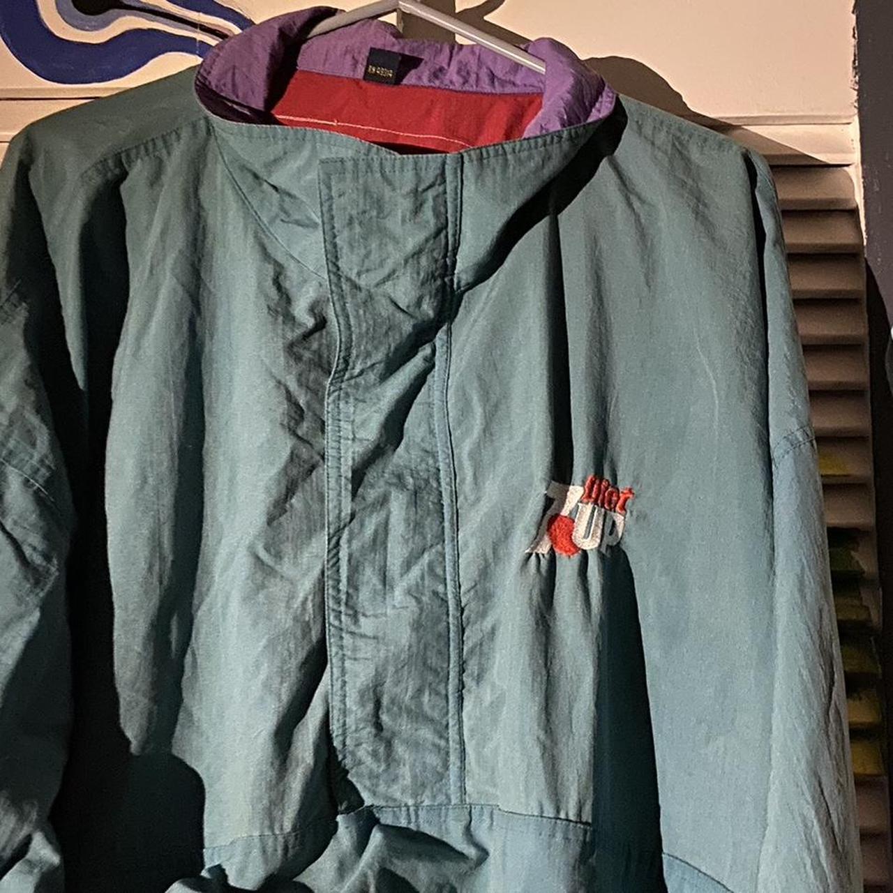 Men S Green And Red Coat Depop