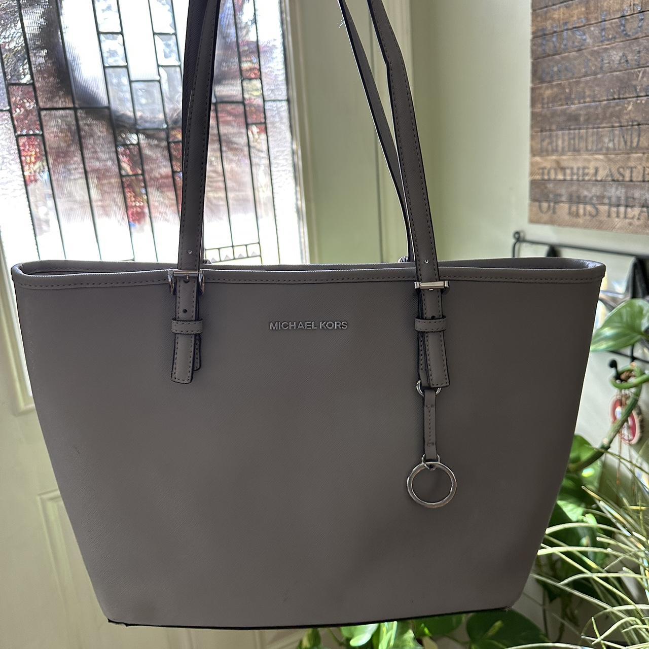 Michael kors deals gray tote