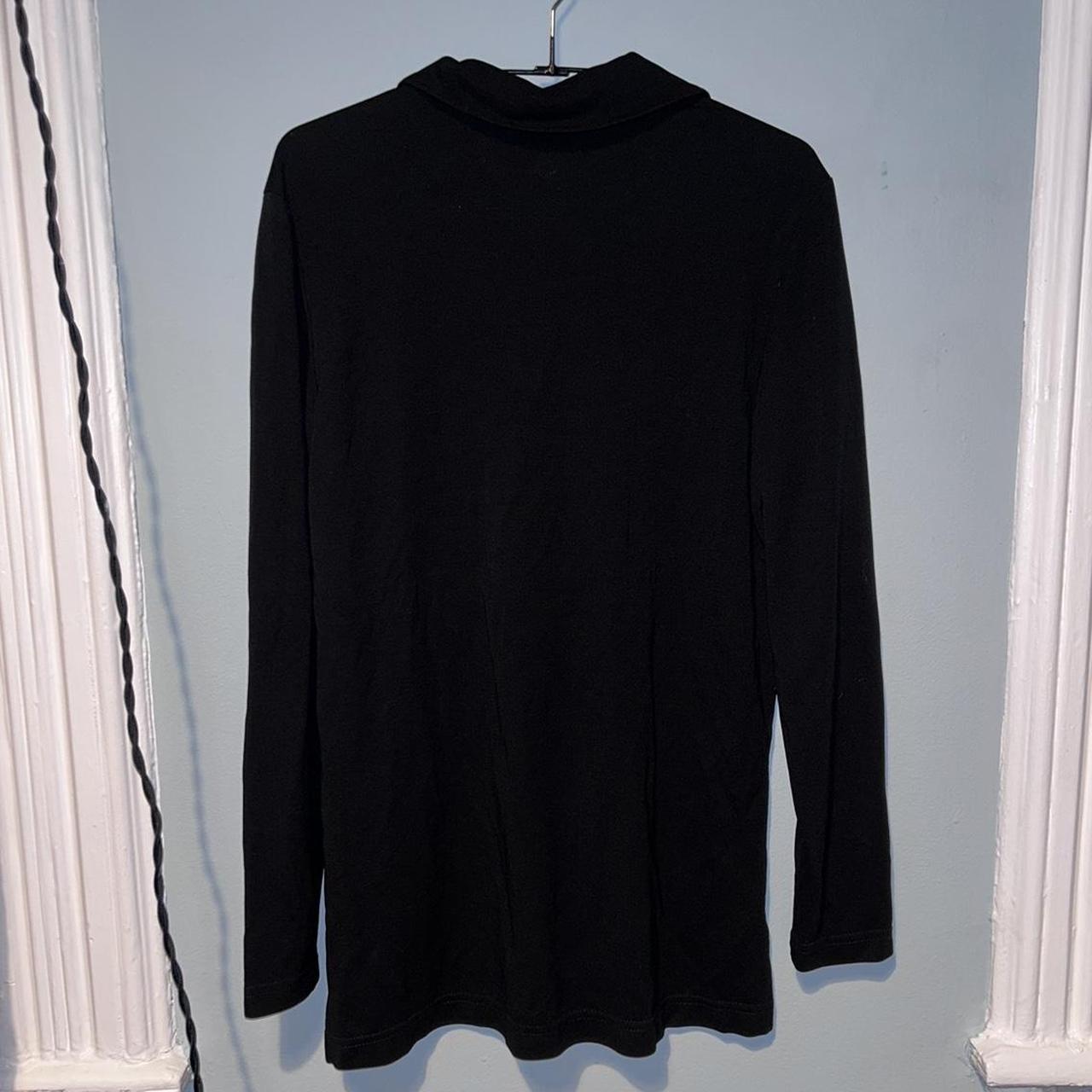 Talbots Women's Black Blouse Depop