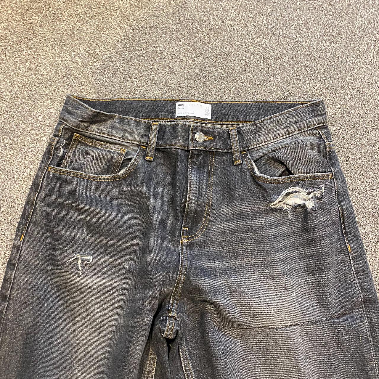 ASOS Design Men's Grey Jeans Depop